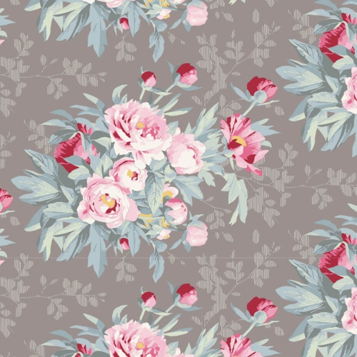 Tilda Patchwork Baumwolle - Woodland Hazel Grey