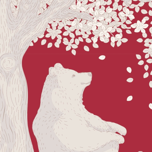 Tilda Patchwork Stoff Baumwolle -  Woodland Carmine
