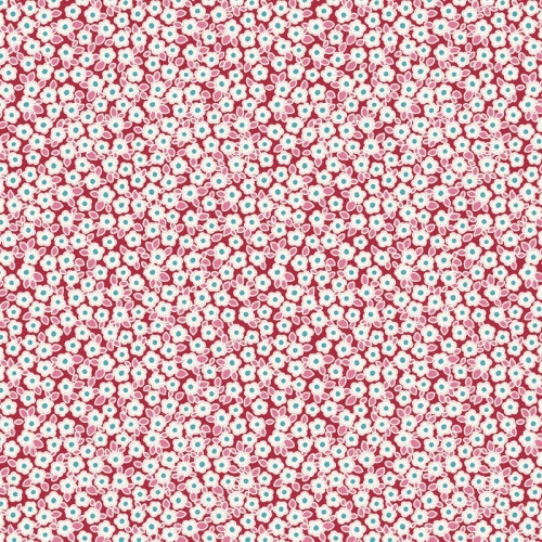 Tilda Patchwork Baumwolle - Woodland Carol Red