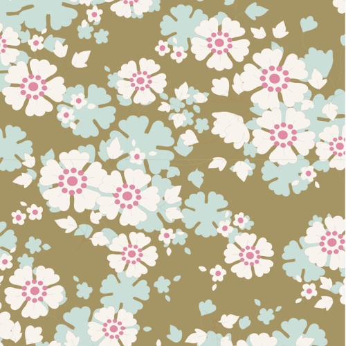 Tilda Patchwork Baumwolle - Woodland Aster Olive