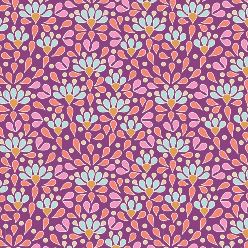 Tilda Patchwork Stoff Baumwolle - Cotton Beach - Sea Anemone Lilac