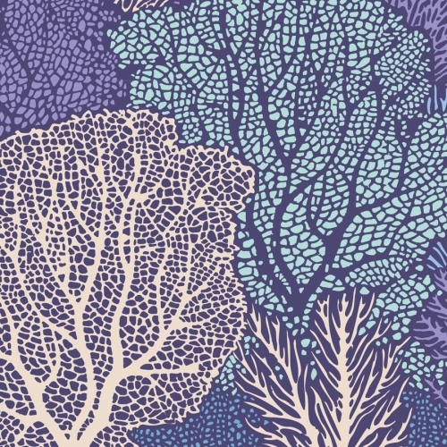 Tilda Patchwork Stoff Baumwolle - Cotton Beach - Coral Reef Blue