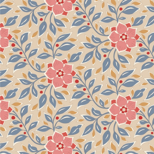 Tilda Patchwork Stoff Baumwolle - Windy Days Wendy Blue