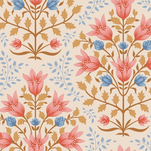 Tilda Patchwork Stoff Baumwolle - Windy Days Breeze Coral