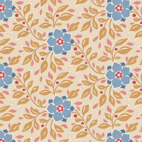 Tilda Patchwork Stoff Baumwolle - Windy Days Wendy Camel