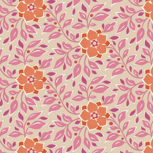 Tilda Patchwork Stoff Baumwolle - Windy Days Wendy Pink
