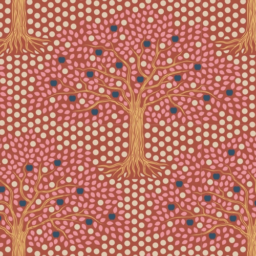 Tilda Patchwork Stoff Baumwolle - Hometown - Applegarden Rust