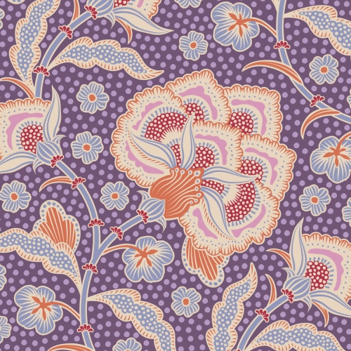 Tilda Patchwork Stoff Baumwolle - Hometown - Eden Grape