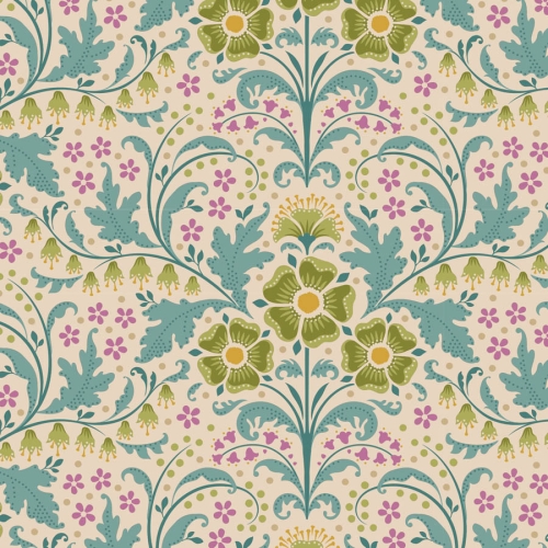 Tilda Patchwork Stoff Baumwolle - Hometown - Elanora Teal