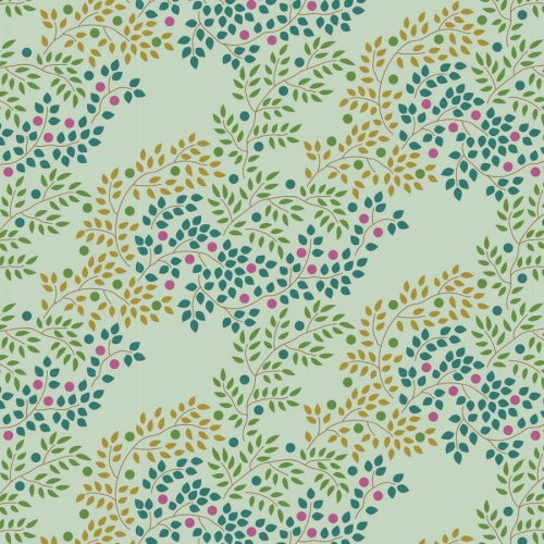 Tilda Patchwork Stoff Baumwolle - Hometown - Berrytangle Sage