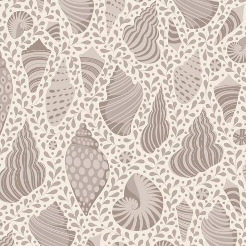 Tilda Patchwork Stoff Baumwolle - Cotton Beach - Beach Shells Grey