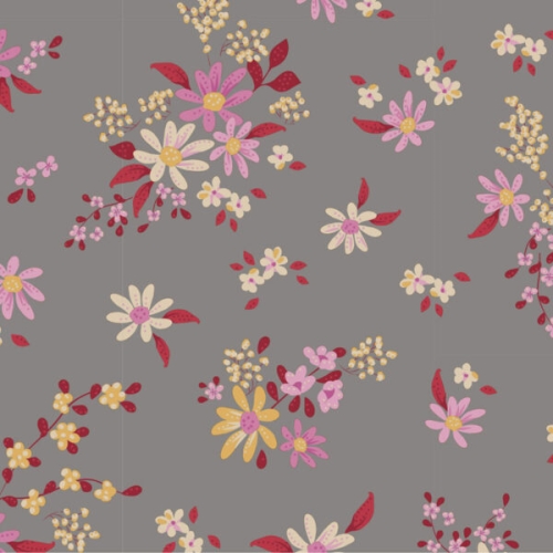Tilda Patchwork Stoff Baumwolle - Daisyfield Grey