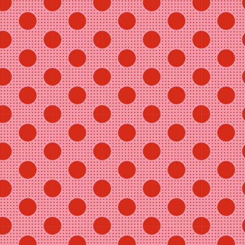 Tilda Patchwork Baumwolle - Medium Dots Salmon