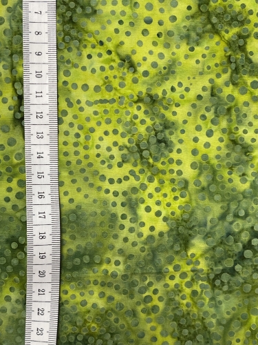Baumwolle Patchwork - Batik - Large Circles - Grün