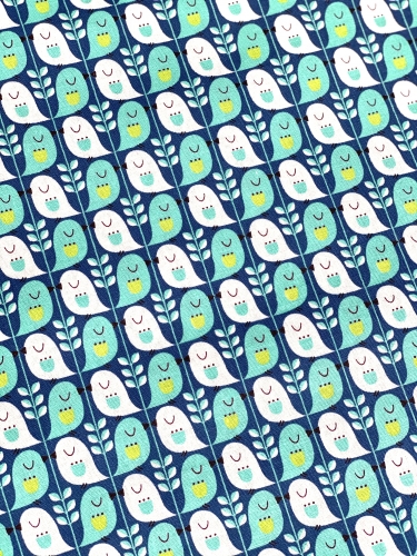 Mees&Mees für Kokka - Canvas - Cute Birds - Mint