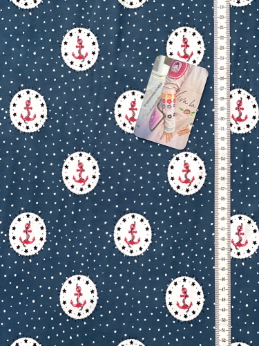 Jersey Anker Punkte - Navy