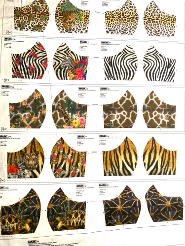 Preview: Baumwolle Popeline -  Masken Panel - Print