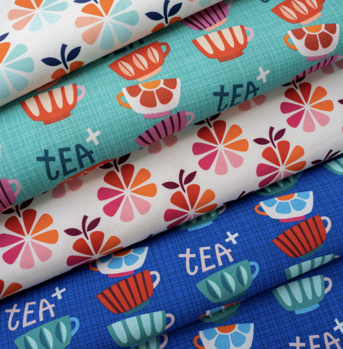 Preview: Canvas Hamburger Liebe - In my Kitchen -  Earl Grey - Blau