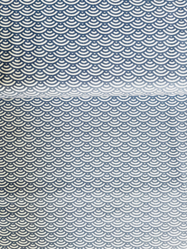 Baumwolle Swafing - Muscheln - Rauchblau - Reststück ca. 240 cm
