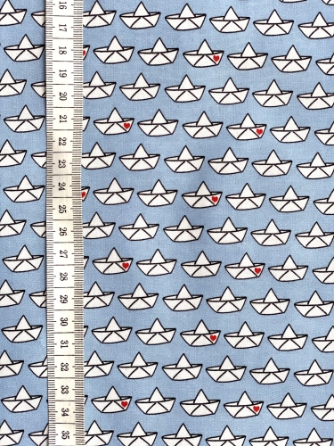 Preview: Baumwolle Loveboat by Cherry Picking - Hellblau