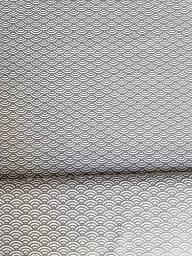 Baumwolle Swafing - Muscheln - Grau