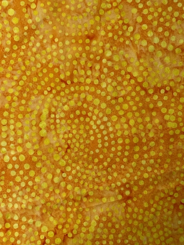 Baumwolle Patchwork - Batik - Large Circles - Gelb