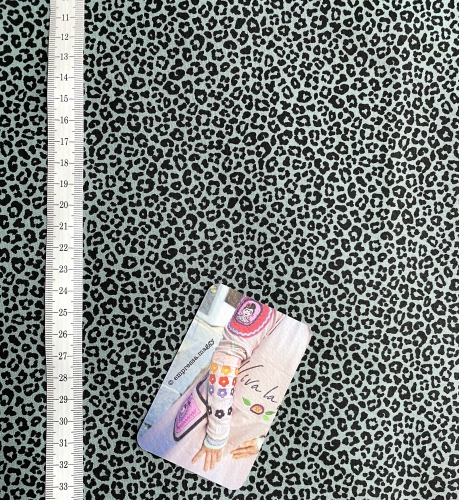 Preview: Baumwolle Popeline Leo - Altgrün