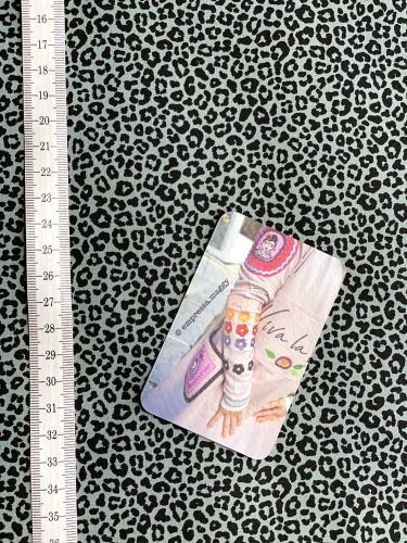 Preview: Baumwolle Popeline Leo - Altgrün