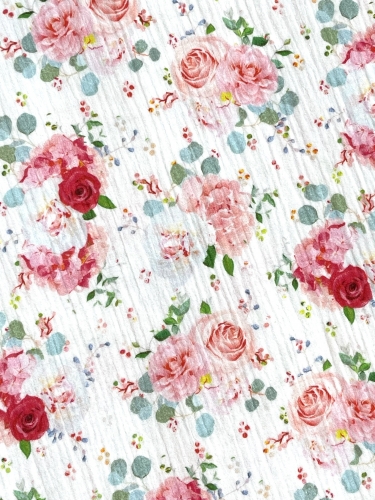Musselin Baumwolle -  Roses
