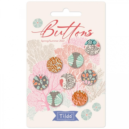 Tilda Knöpfe - Cotton Beach - Weiß