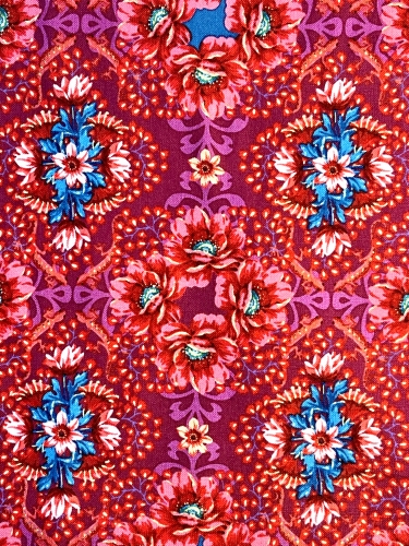 Baumwolle Patchwork - Odile Bailloeul - Mini Gecko - Plum