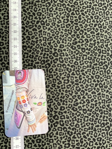 Preview: Baumwolle Popeline Leo - Khaki