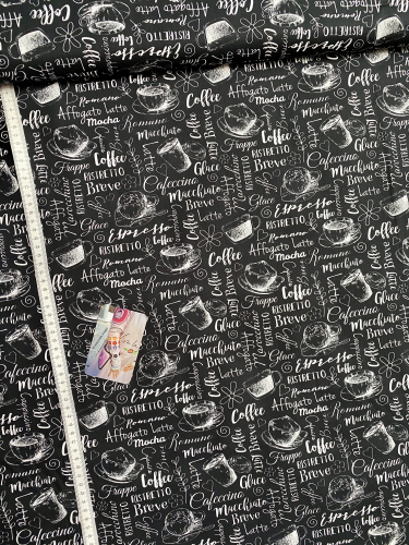 Preview: Baumwolle - Kaffee - Schwarz