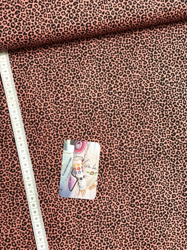 Preview: Baumwolle Popeline Leo - Dunkler Pfirsich