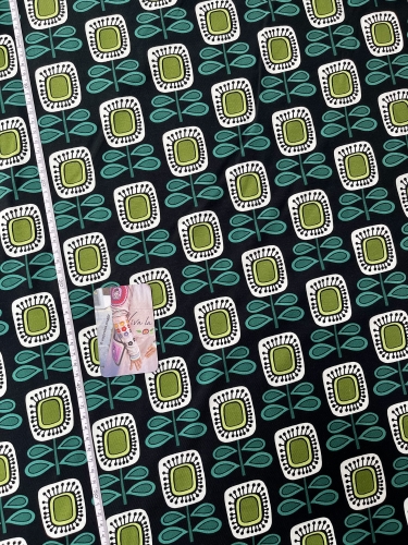 Preview: Albstoffe - Hamburger Liebe - Jersey - Sweet Home - Annas House - Schwarz