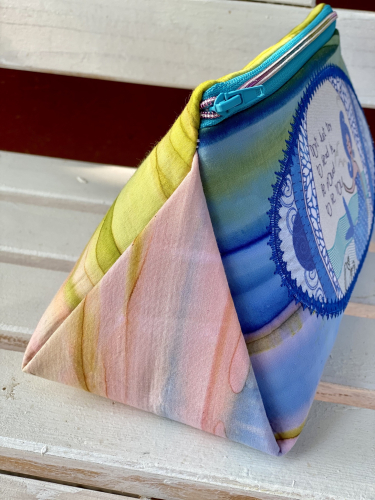 Zipper Triangle Bag - Mermaid - Regenbogen