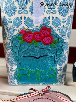 Lunchbag Mi Amiga Mexicana - L - Tilda - Hellblau