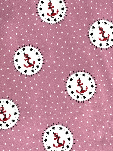 Jersey Anker Punkte - Rosa