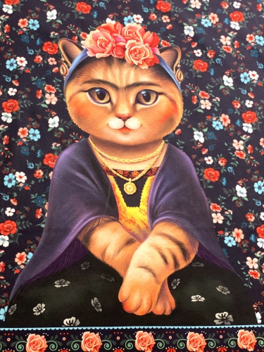 Jersey Digital Print - Boho Cat - Rapport