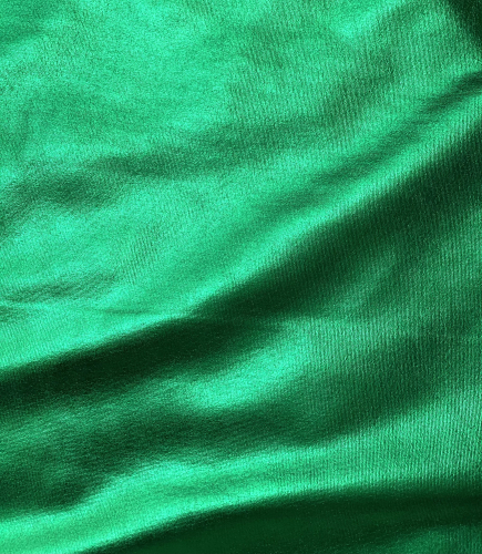 Folienjersey - Glitzer - Uni - Metallic - Grün