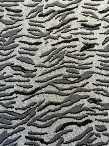 Jacquard - Jersey Swafing - Safari - Tiger Schwarz/Grau