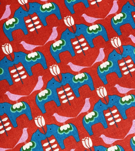 Mees&Mees für Kokka - Canvas - Dala Love - Rot