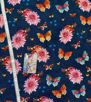 Preview: Canvas - Schmetterlinge - Blau