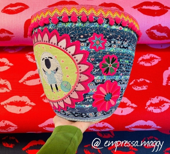 Korb - Knit - Blau