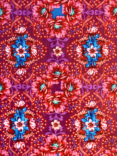 Baumwolle Patchwork - Odile Bailloeul - Mini Gecko - Plum