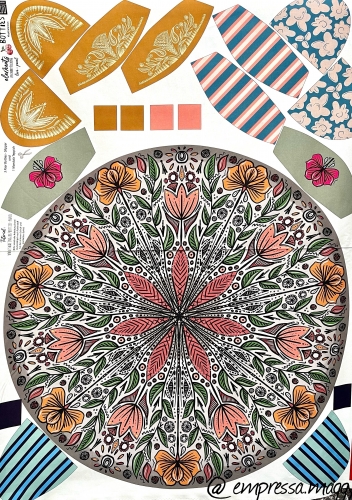 Canvas Swafing - Love by Cherry Picking - Botties-Panel - Grau - ca.109cm