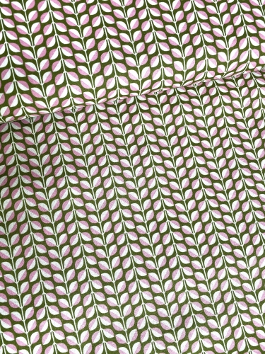 Preview: Mees&Mees für Kokka - Canvas - Lovely Leaves - Rosa