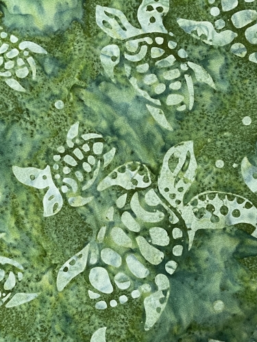 Baumwolle Patchwork - Batik - Turtles - Grün