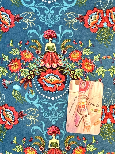 Baumwolle Patchwork - Odile Bailloeul - Mini Flower Fairies - Blue
