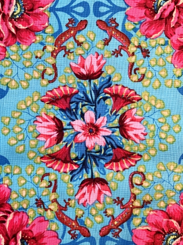Baumwolle Patchwork - Odile Bailloeul - Gecko - Turquoise